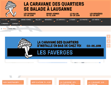 Tablet Screenshot of caravanedesquartiers.ch